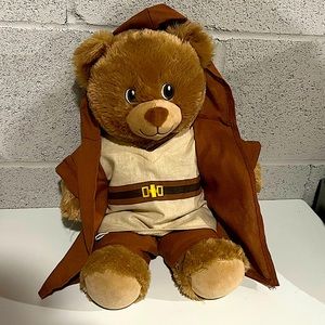 Build-A-Bear Work Shop "Lil Brownie" 16” Teddy Clothes StarWars Jedi Kenobi Ben